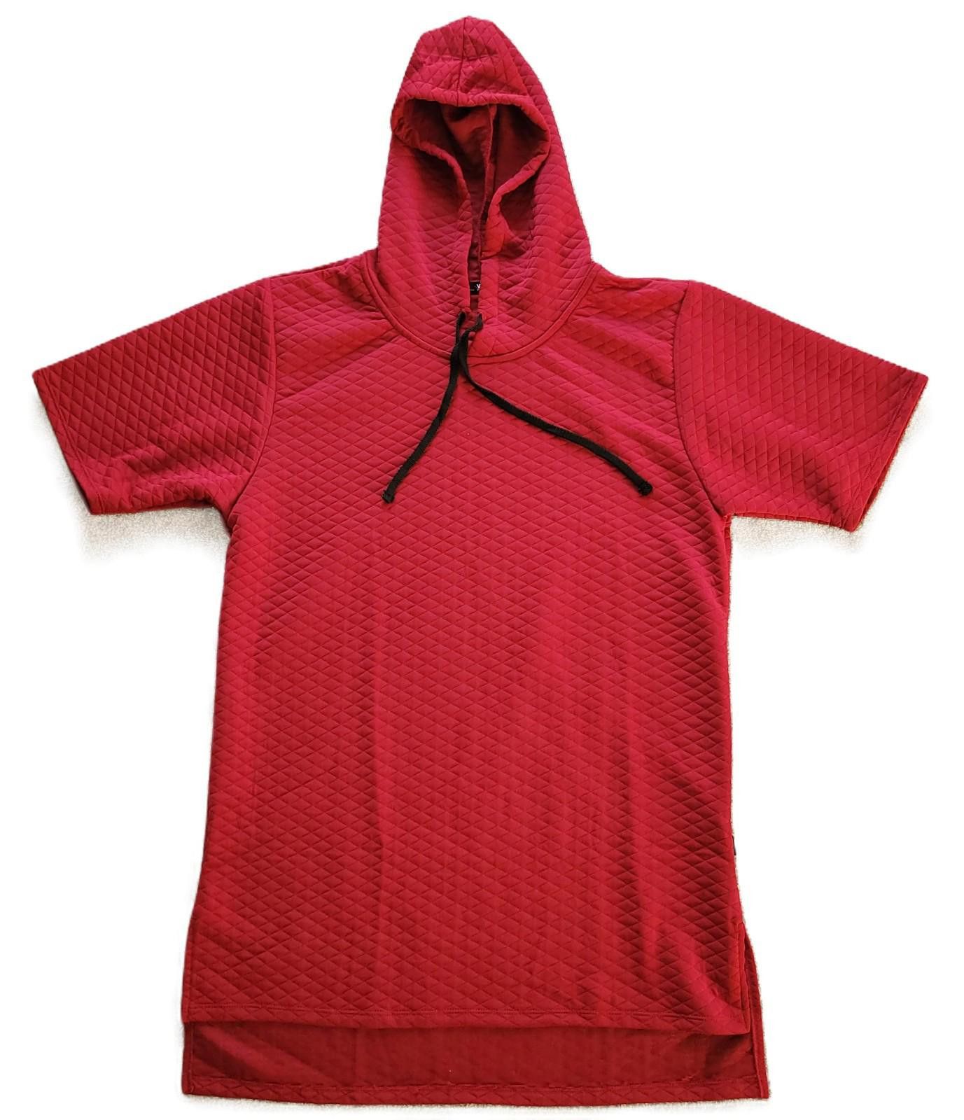 Stuart Weitzman Men's Large Red Pullover Hoodie with High-Low Hem Size US L / EU 52-54 / 3 - 2 Thumbnail