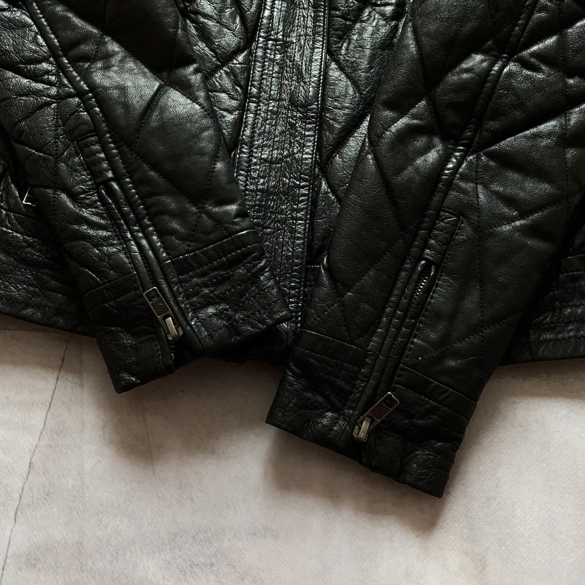 Harley Davidson × Vintage Harley Davidson Riding Gear Quilted Biker Leather Jacket Size M / US 6-8 / IT 42-44 - 9 Thumbnail