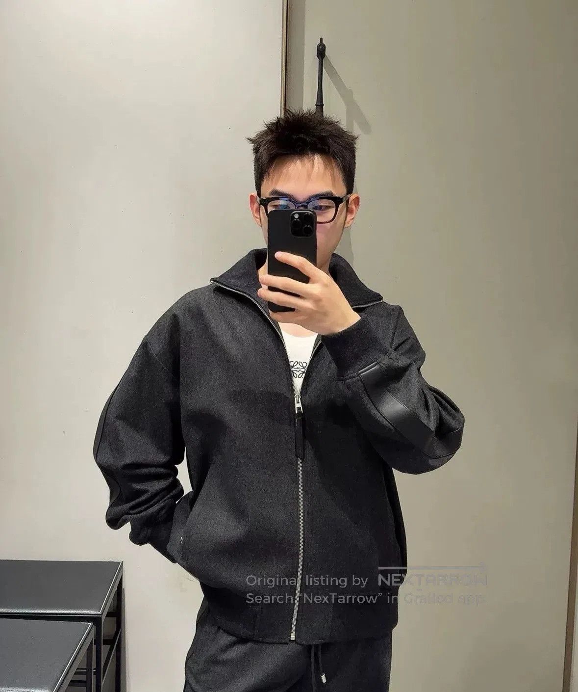 Loewe long sleeve wool casual jacket for men. Size US M / EU 48-50 / 2 - 1 Thumbnail