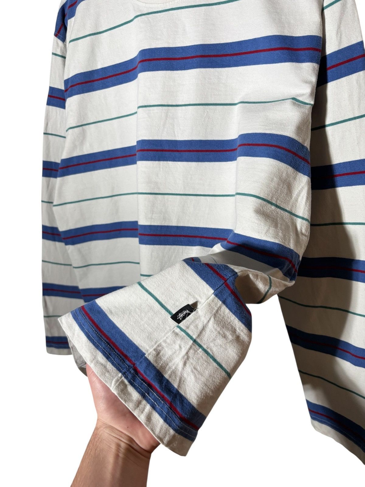 Stussy VTG Stussy Long Sleeve TShirt Striped Baggy Fit Skateboards Size US M / EU 48-50 / 2 - 3 Thumbnail