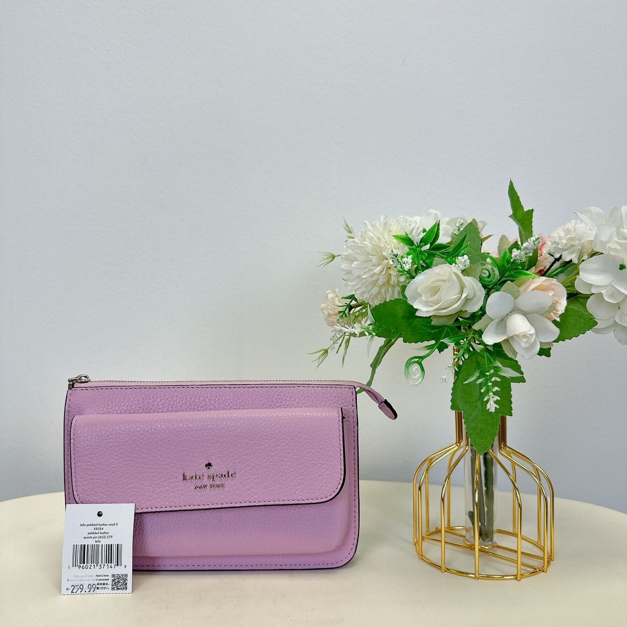 Kate Spade Kate Spade K8284 Leila Small Pebbled Leather Crossbody Pink Size ONE SIZE - 3 Thumbnail
