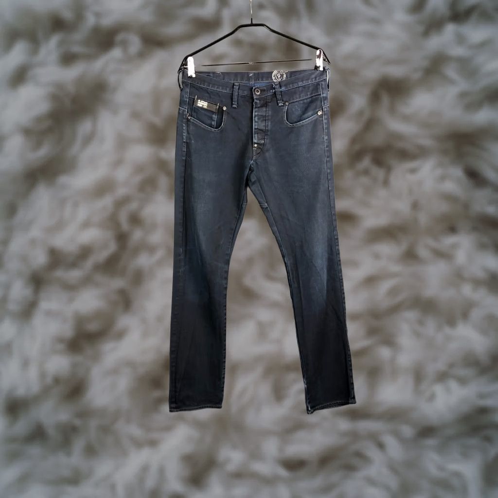G-Star G-Star 3301 Jeans Mens Regular Dark Blue Cotton Denim Size US 34 / EU 50 - 1 Thumbnail