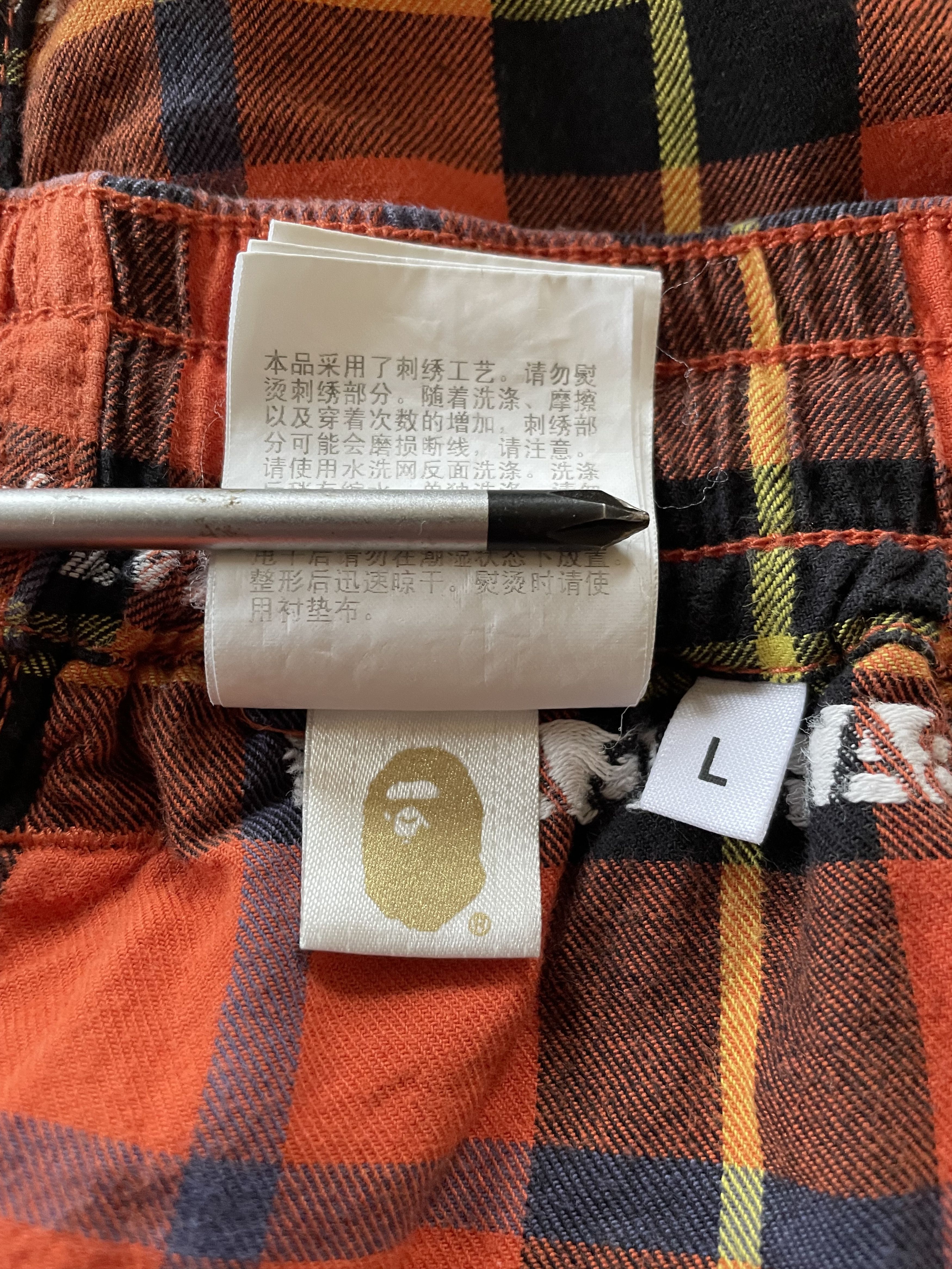 Bape Bape A Bathing Ape Check Plaid Shorts Size US 34 / EU 50 - 6 Thumbnail