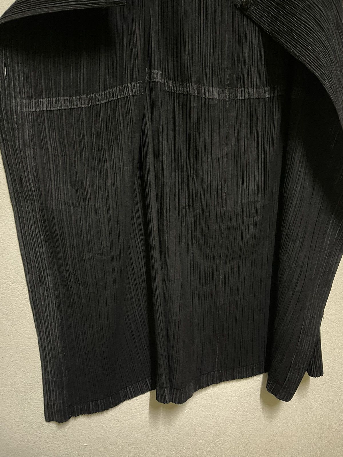 Issey Miyake × Japanese Brand Issey Miyake Sample Pleated Button Wrap Skirt Black Size 27" / US 4 / IT 40 - 15 Thumbnail