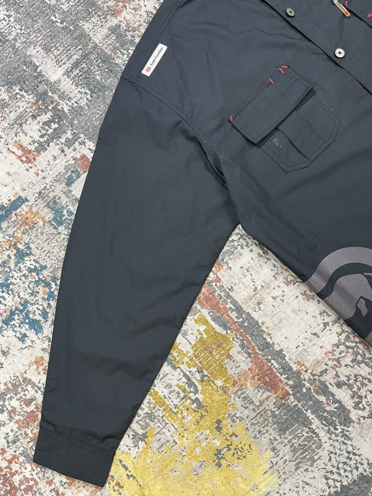 Ecko Unltd. Ecko Function Back Hit Logo Button Up Skate Shirt Size US L / EU 52-54 / 3 - 10 Thumbnail
