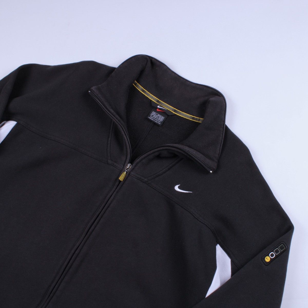 Nike × Vintage NIKE Vintage Cotton Full Zip Pockets Sweater Jacket Size US L / EU 52-54 / 3 - 7 Thumbnail