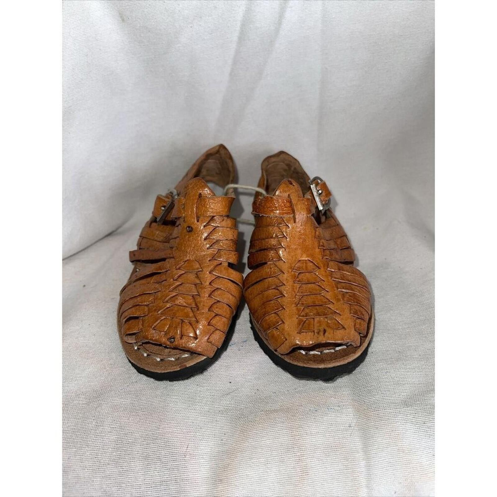 Designer Stylish Handcrafted Leather Sandals Size US 5 / EU 37 - 3 Thumbnail