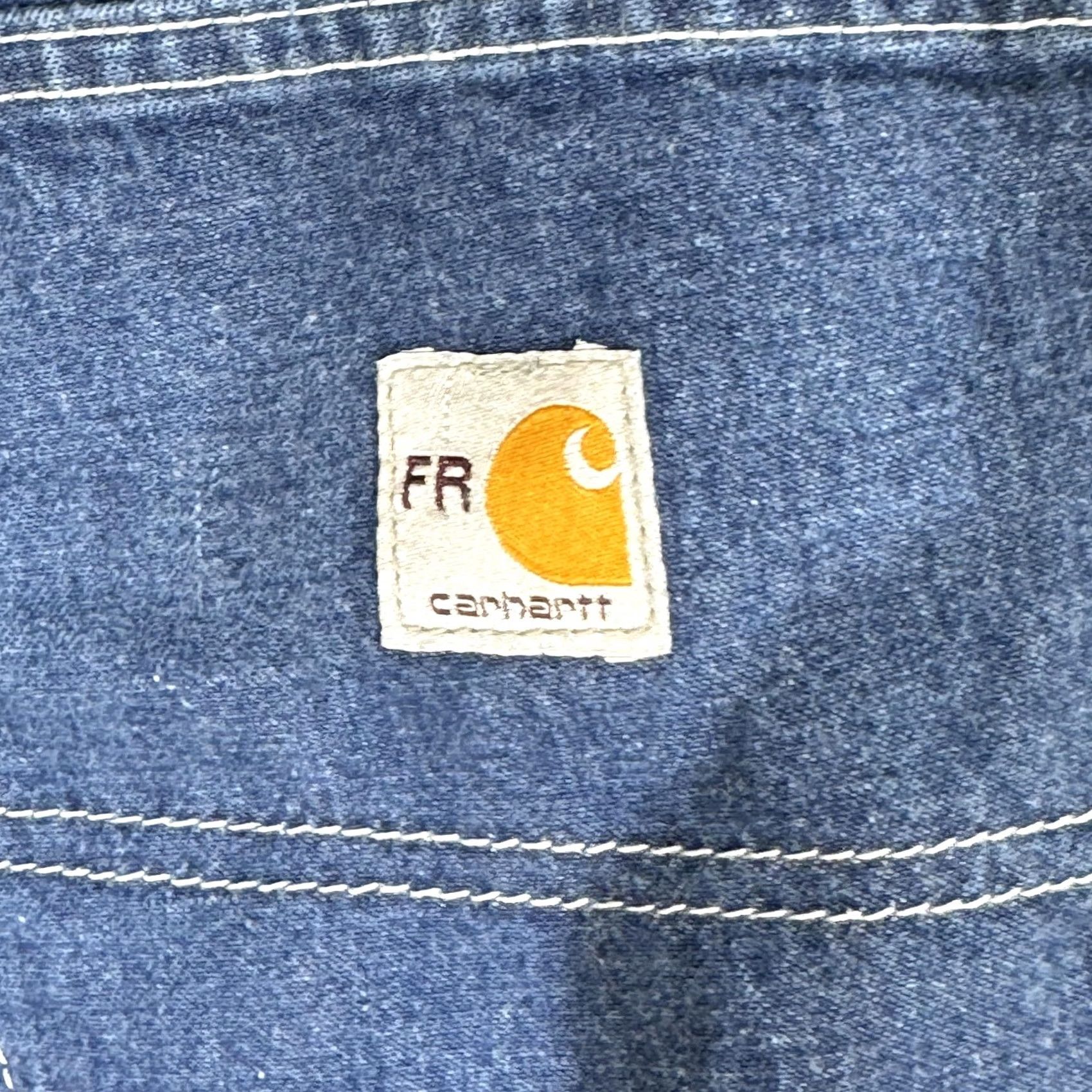Carhartt VINTAGE? No. Carhartt FR Jeans Mens 40x30 Blue Flame-Resistant Denim Carpenter Workwear Jeans Mens 40x30 Blue FR Carhartt Jeans Size US 40 / EU 56 - 5 Thumbnail