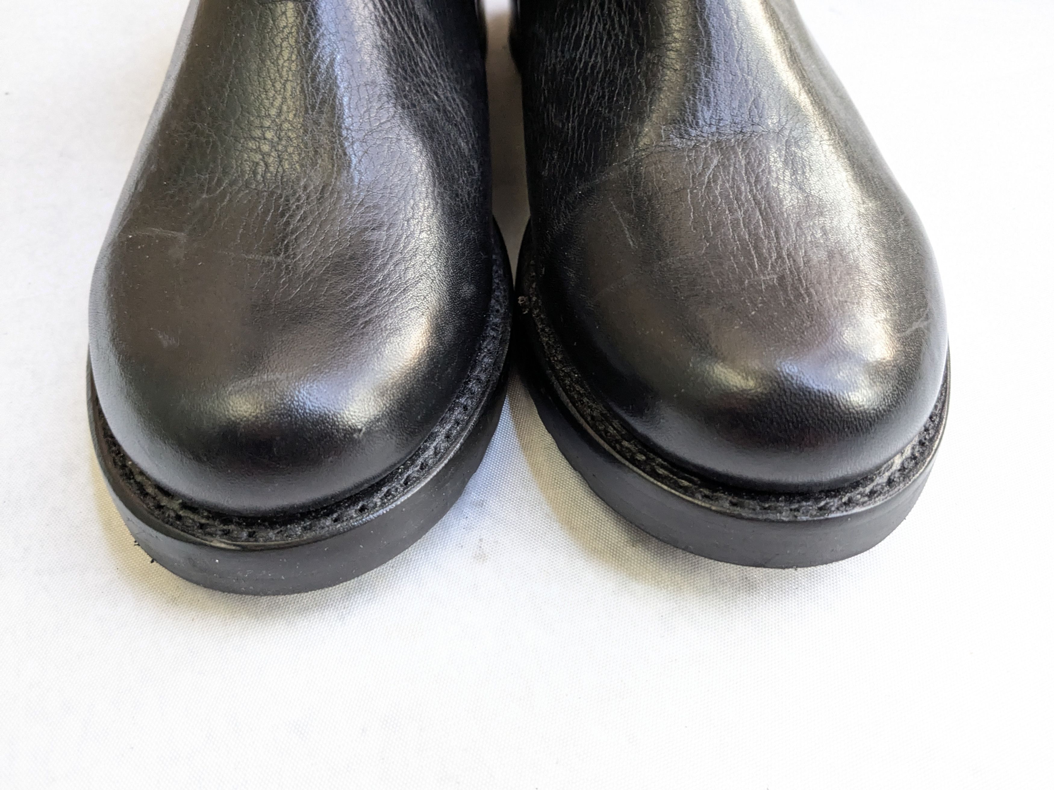 Frye Frye Engineer Boots Black 7 Leather Buckle Size US 7 / EU 40 - 4 Thumbnail