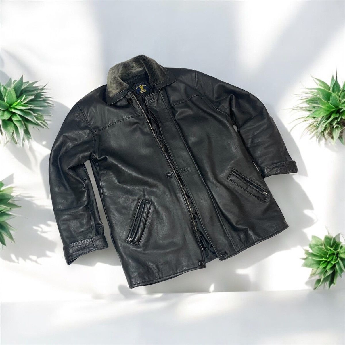 14th Addiction Leather Fur 14TH Addiction Coat Jacket vest avant garde Size US L / EU 52-54 / 3 - 1 Thumbnail