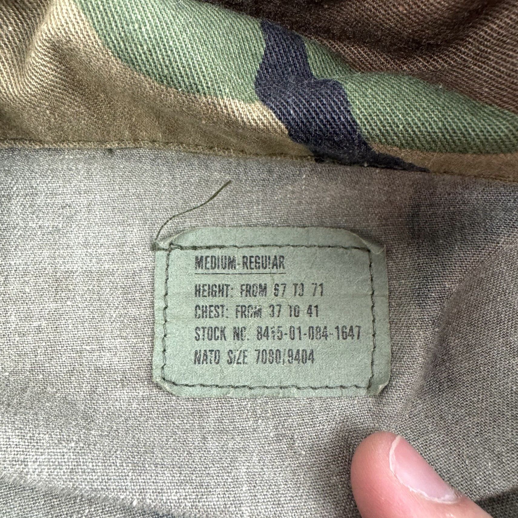 Vintage VINTAGE US Army Button-Up Shirt Adult M Green Military 80s Camouflage Long Sleeve Button-Up Mens Size US M / EU 48-50 / 2 - 5 Thumbnail