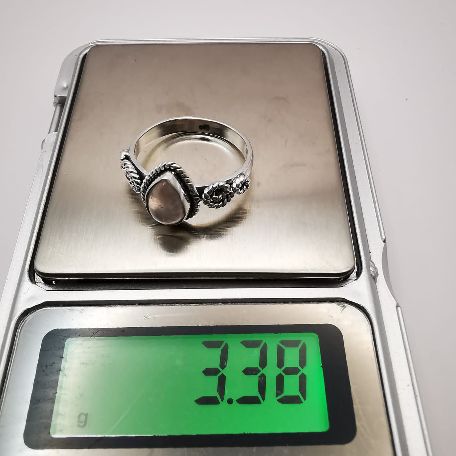 Sterling Silver × Vintage Vintage Women's Ring, 925 Sterling Silver Quartz size 7.5 Size ONE SIZE - 5 Thumbnail