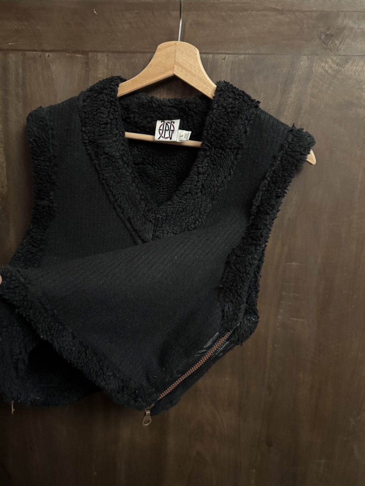 Jean Paul Gaultier jpg jean paul gaultier black faux fur short sweater L Size L / US 10 / IT 46 - 6 Thumbnail