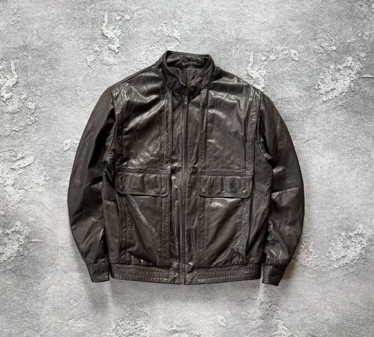 Vintage Leather S aviator bomber pilot jacket coat brown Size US S / EU 44-46 / 1 - 1 Thumbnail