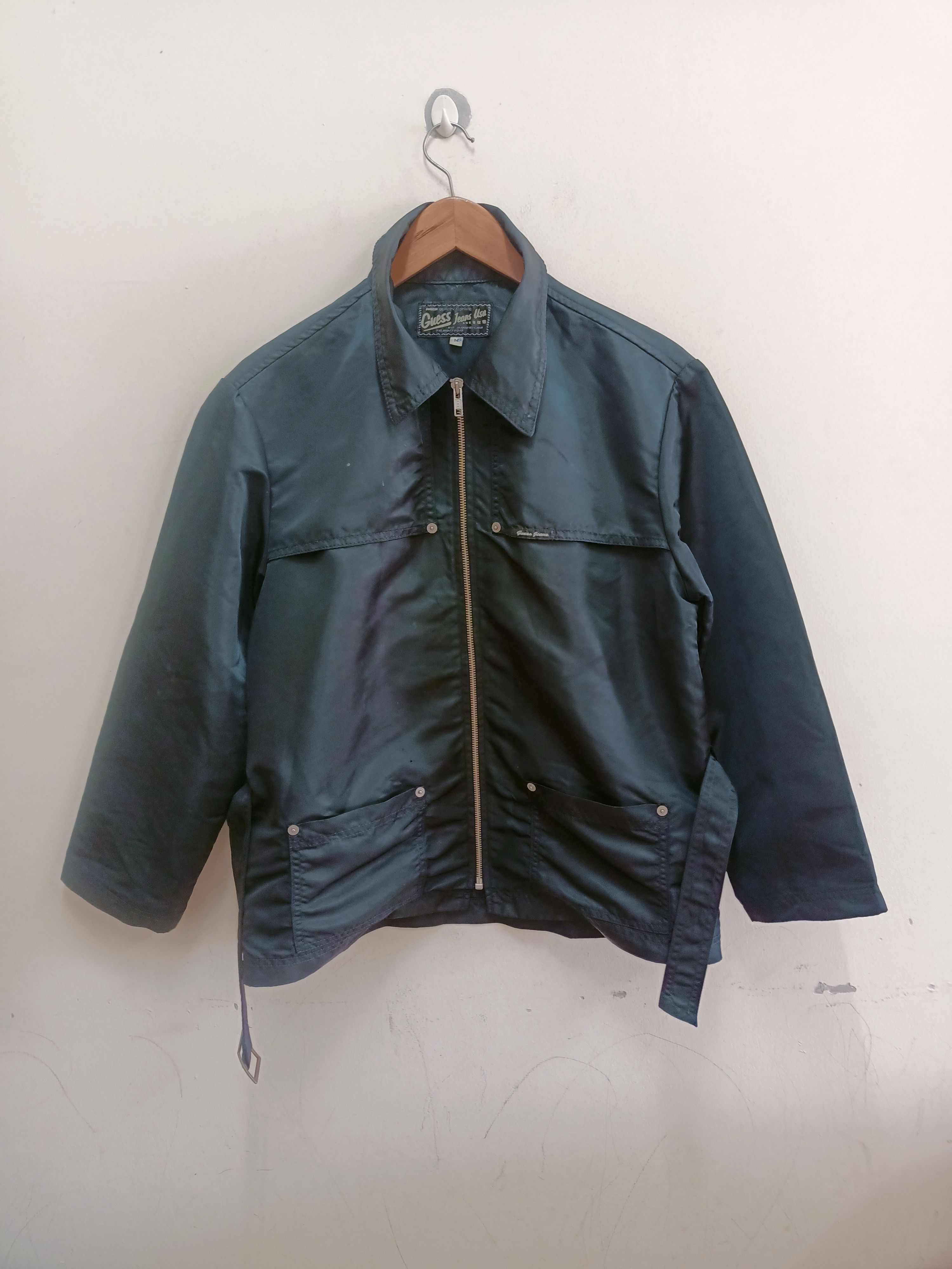 image of Asap Rocky x Guess Vintage Guess Jeans Riders Nylon Jacket Made In Usa in Black, Men's (Size Medium
