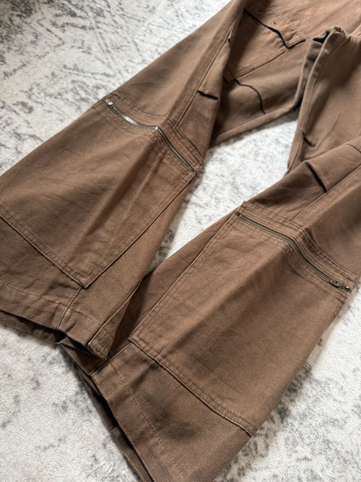 Japanese Brand Amore Puro Japan Deconstructed Heavy Cargo Baggy Pants Size US 29 - 15 Thumbnail