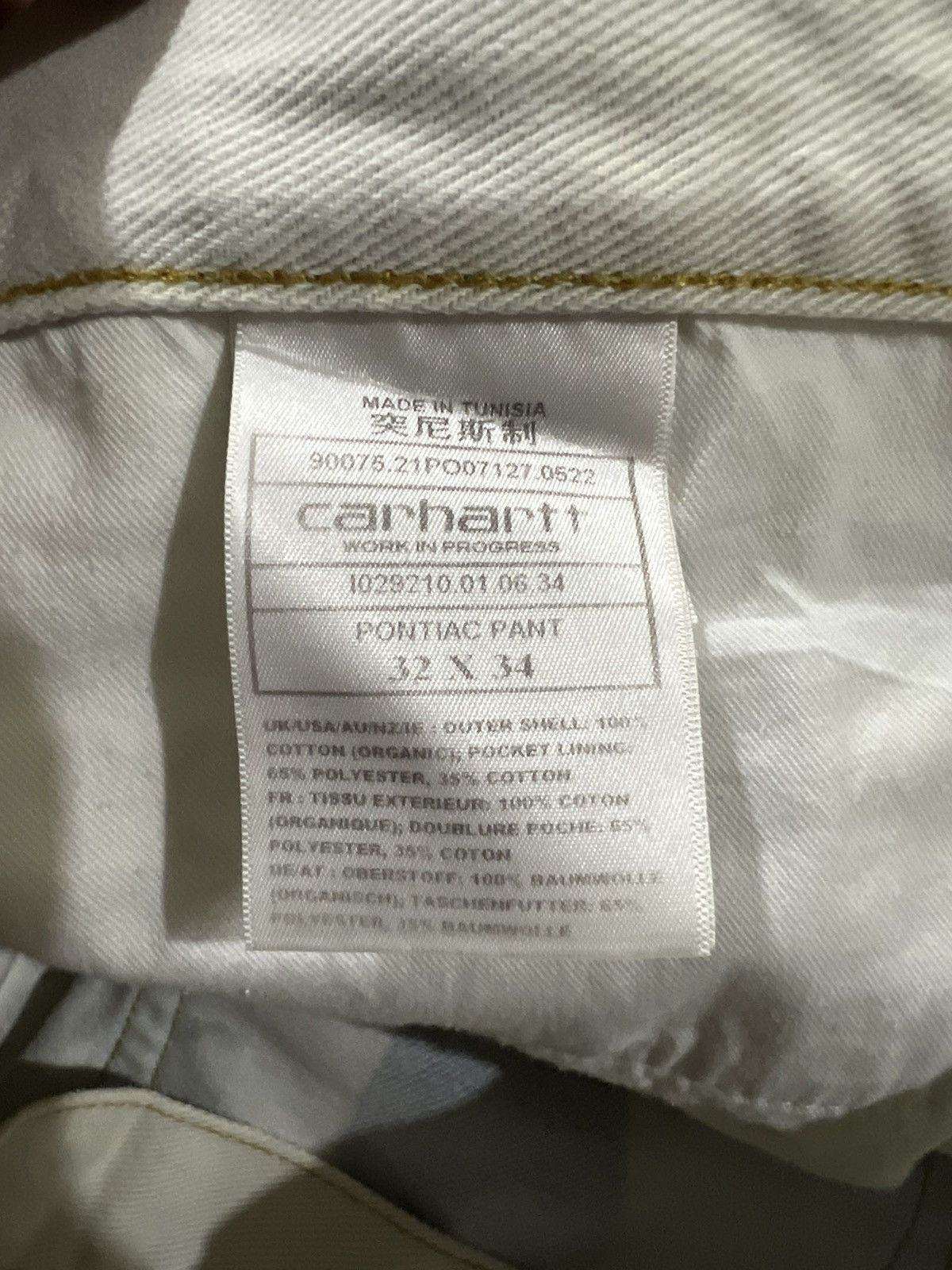 Carhartt × Vintage Y2K Carhartt 🇺🇸 Acid Wash Denim Slim Fit Jeans Double Knee Size US 33 - 9 Thumbnail