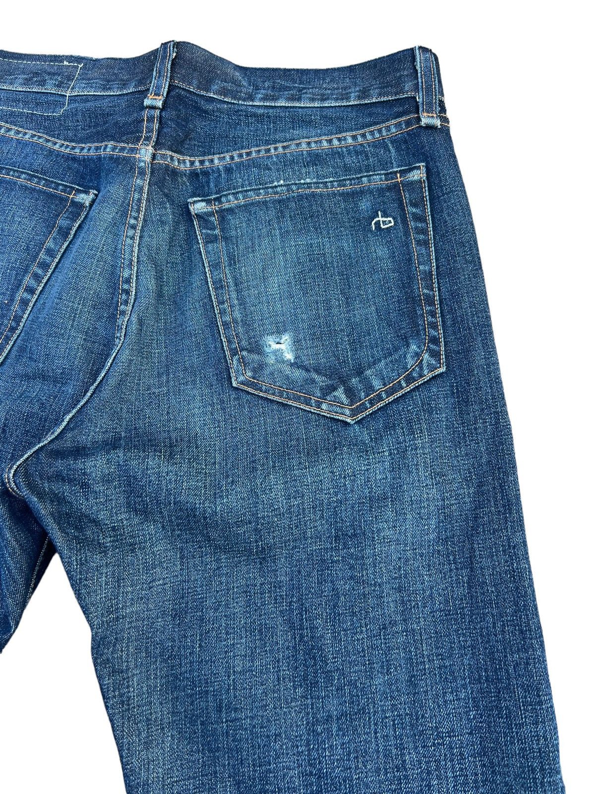 Rag & Bone Vintage Rag & Bone Distressed Patch Denim Flare Jeans Size US 30 / EU 46 - 18 Thumbnail