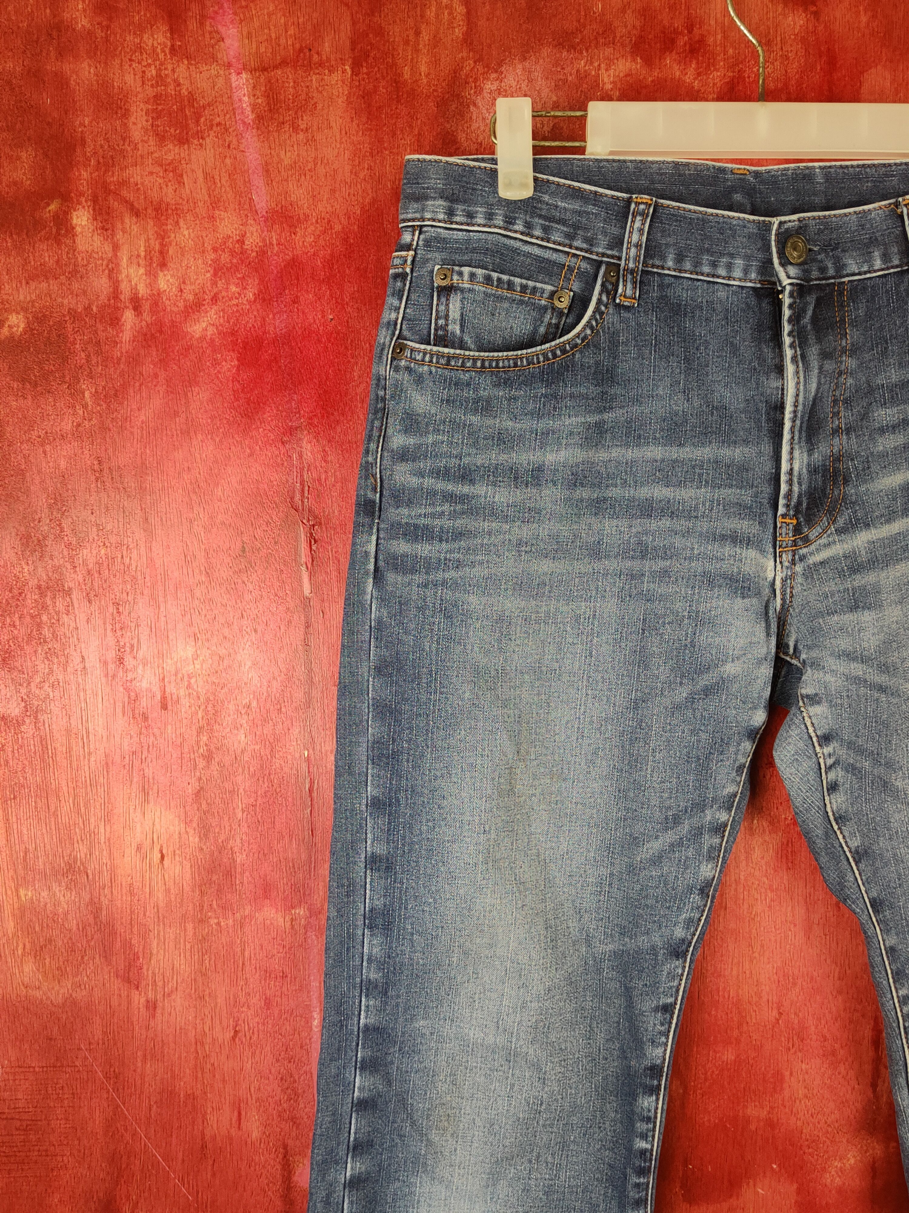Japanese Brand Uniqlo Blue japan faded jeans Denim Pants #S1372 Size US 32 / EU 48 - 3 Thumbnail