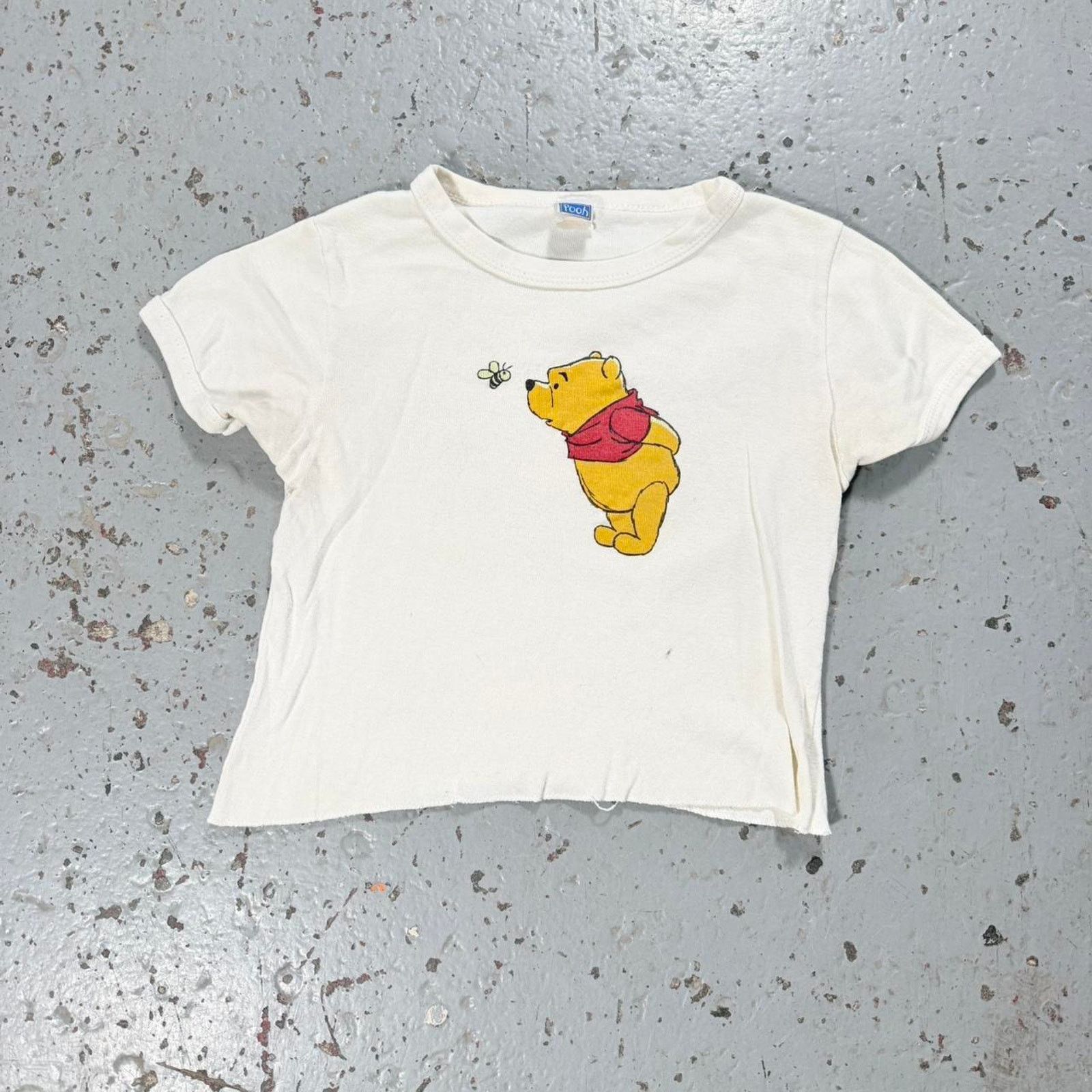 Disney White winnie the pooh Baby Tee Size XS / US 0-2 / IT 36-38 - 1 Thumbnail