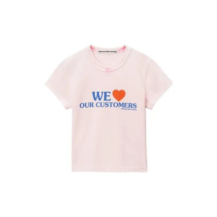 Alexander Wang Alexander Wang Pink Graphic Short-Sleeve T-Shirt 0079 Size M / US 6-8 / IT 42-44 - 1 Thumbnail
