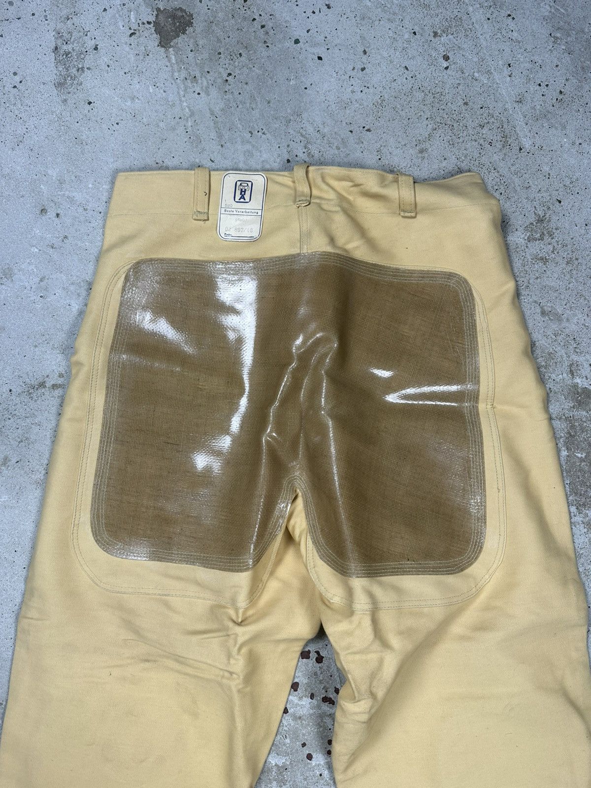 Le Laboureur Vintage 80/90s Yellow Workwear Double Knee Pants Size US 32 / EU 48 - 15 Thumbnail