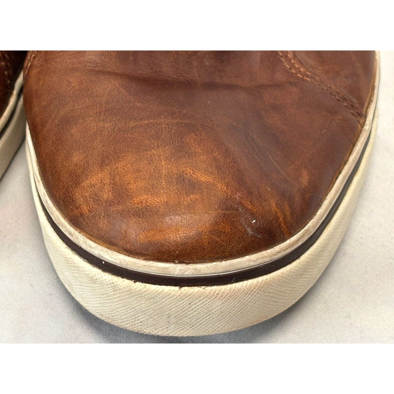 Ugg UGG Australia Vanowen Sneaker Men 9.5 Brown Leather Slip-On Shearling Casual Mens Size US 9.5 / EU 42-43 - 6 Thumbnail