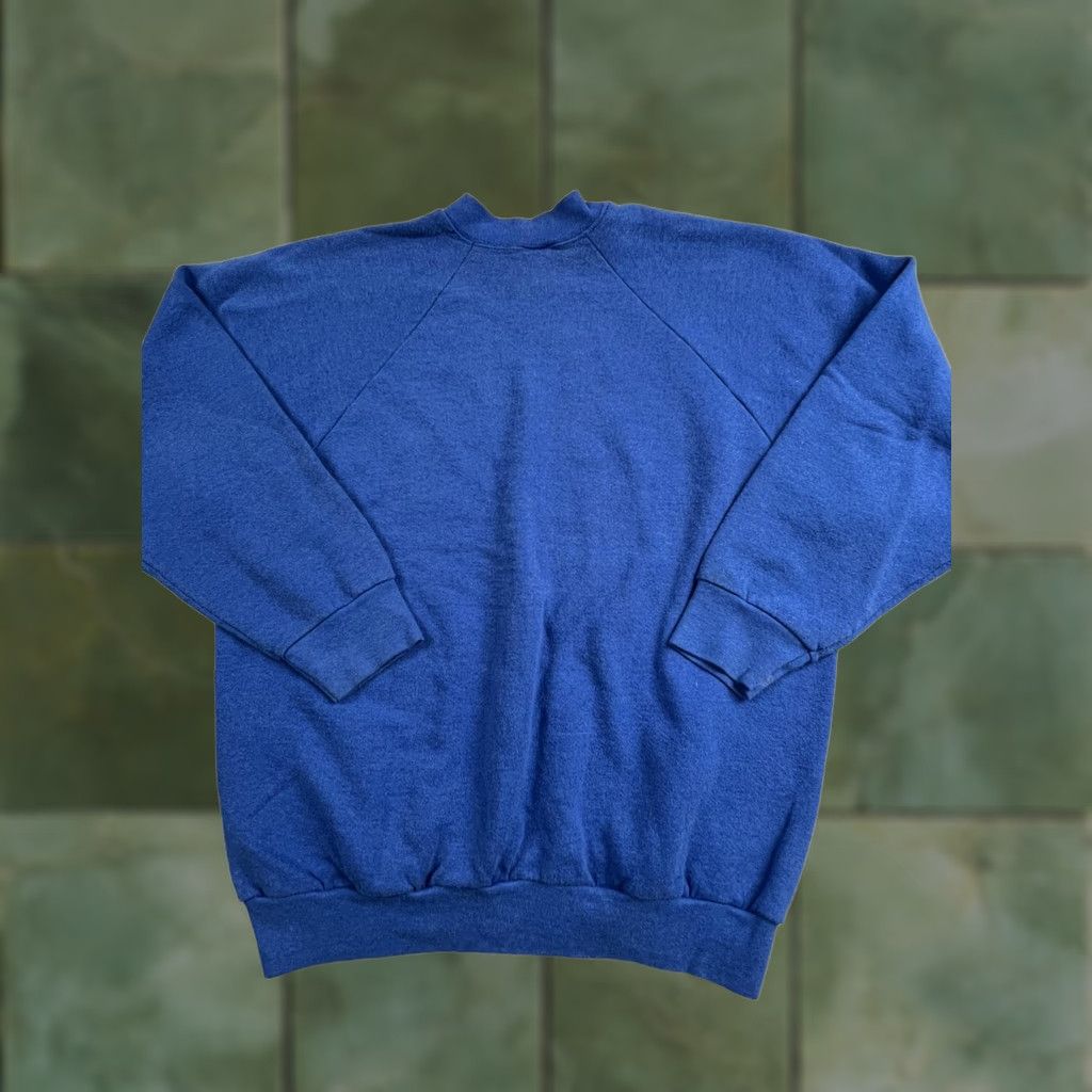 Fruit Of The Loom VINTAGE Fruit of the Loom Sweatshirt Mens XL Blue Fleece Crewneck Blank USA Size US XL / EU 56 / 4 - 1 Thumbnail