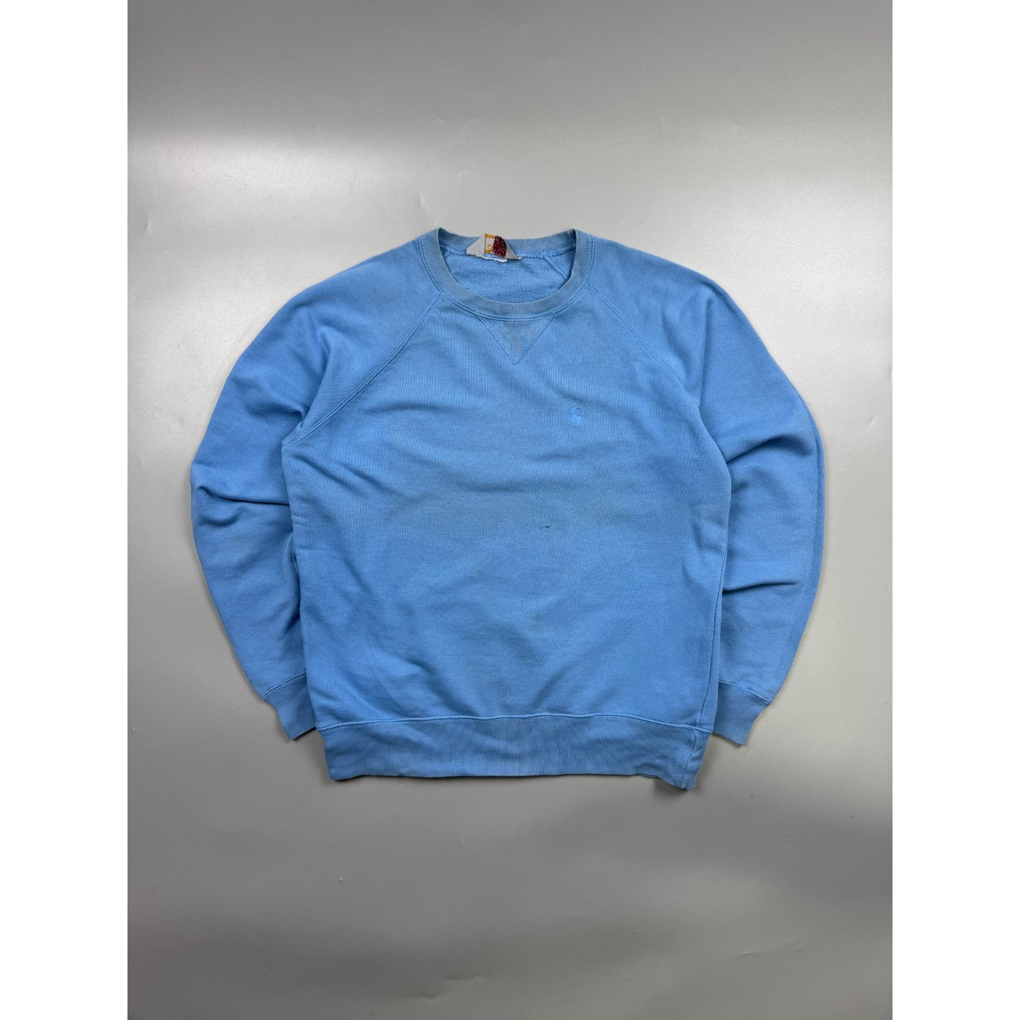 Carhartt Carhartt Vintage Distressed Light Blue Sweatshirt (Y1205) Size US M / EU 48-50 / 2 - 1 Thumbnail