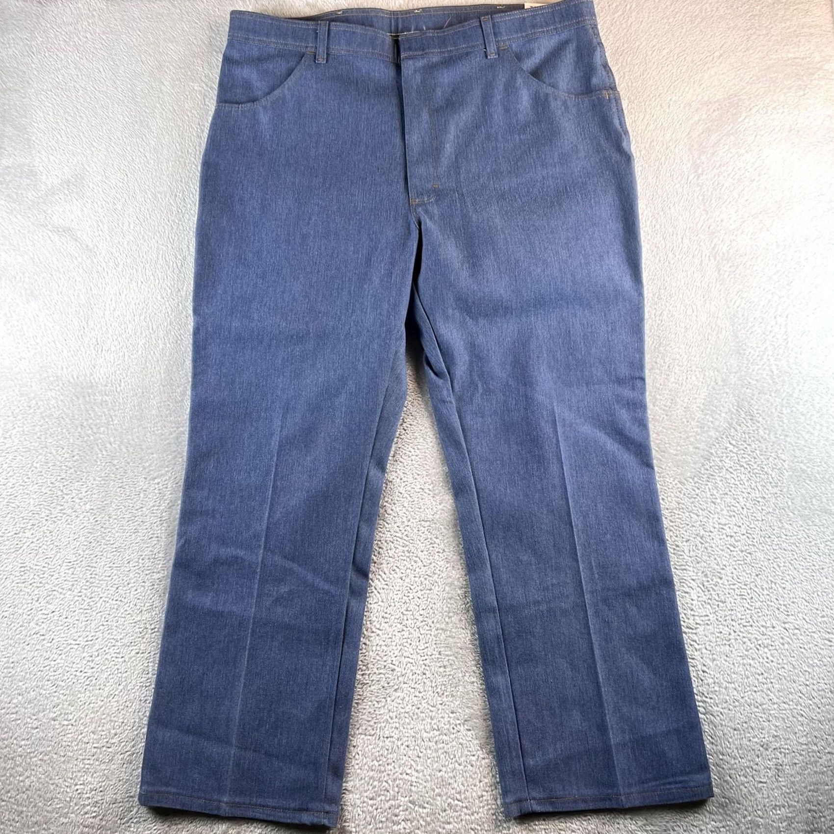 Wrangler VINTAGE Wrangler Jeans Straight Denim Blue 42x29 Big & Tall Stretch Inseam 29 Men USA Cowboy NWT NWT Size US 40 / EU 56 - 2 Thumbnail