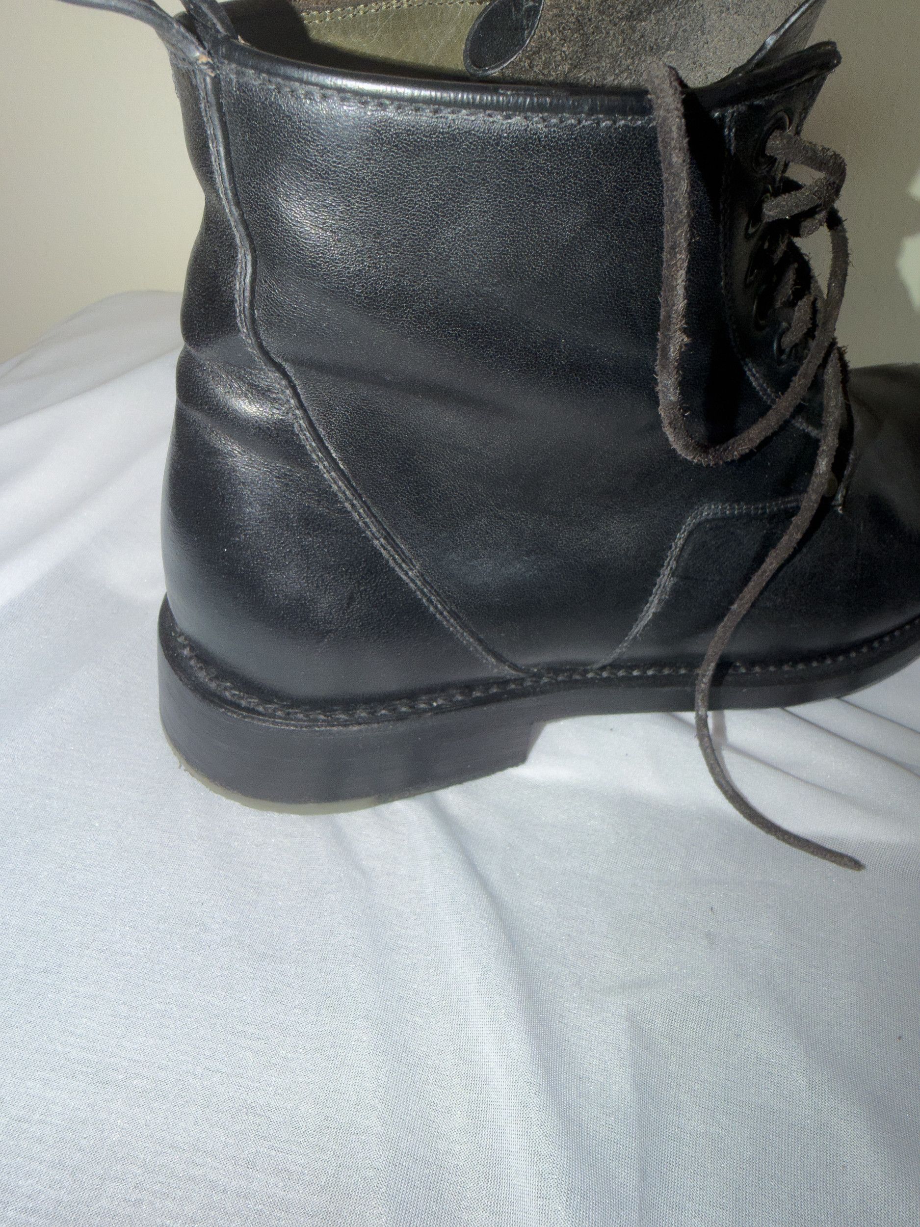 Rick Owens RICK OWENS Black Leather Cop Boots Size US 6 / EU 39 - 6 Thumbnail