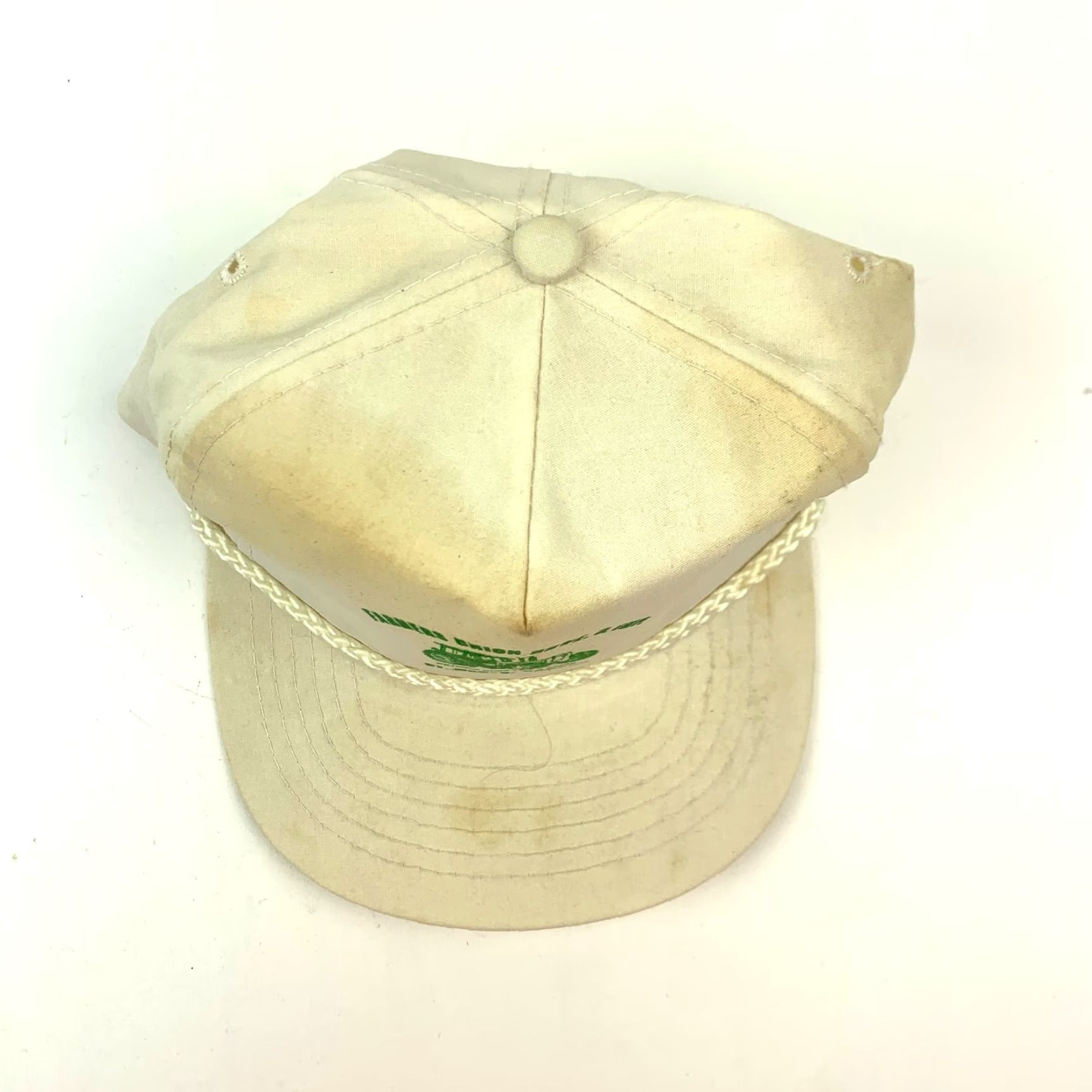 Vintage VINTAGE Farmers Union HDWE. & IMP. Polycotton White Snapback Trucker Hat Cap Mens One Size White Cute Clean-? Size ONE SIZE - 2 Thumbnail