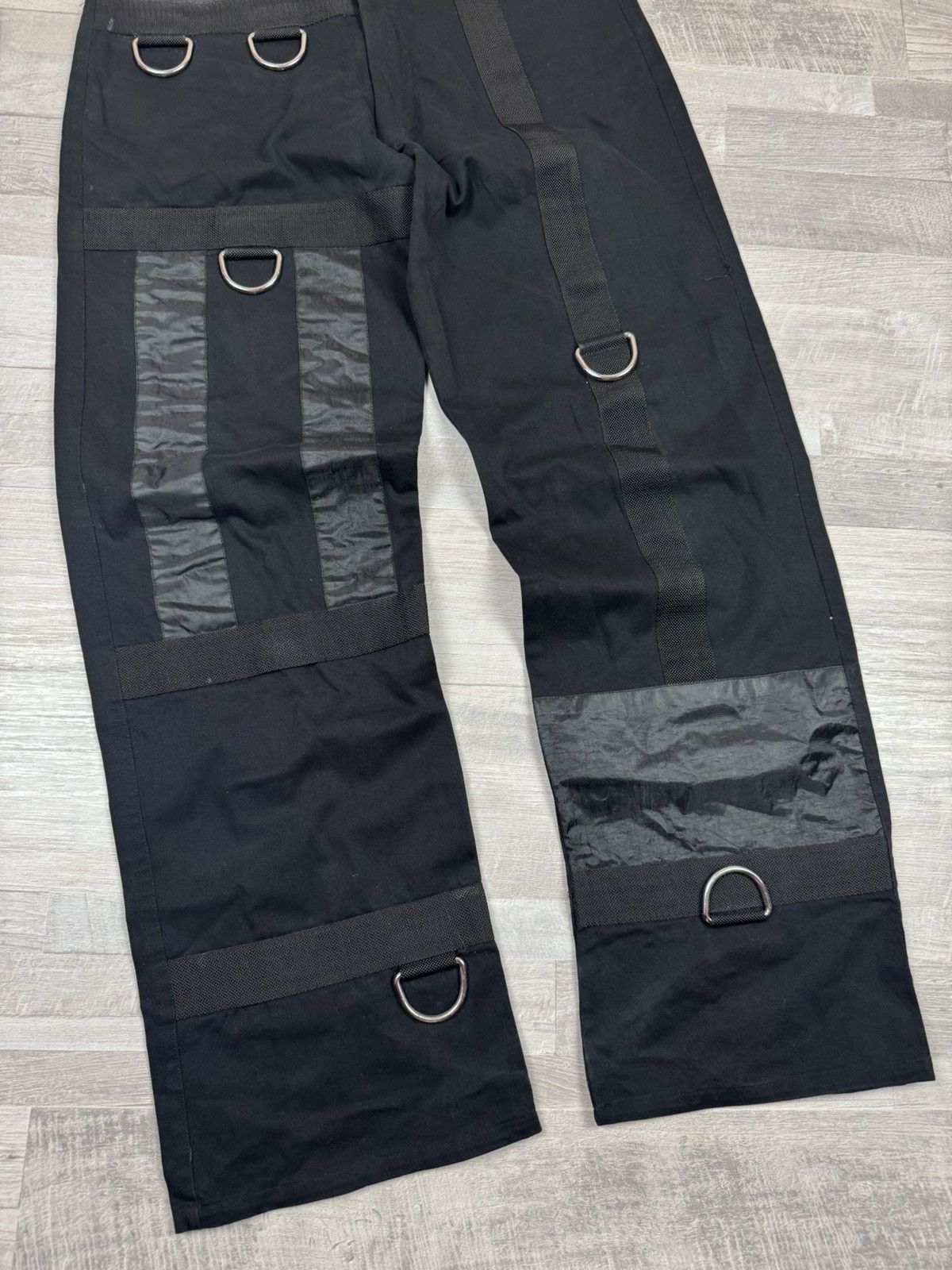 Japanese Brand Vintage Crazy Y2K Avant Garde Baggy Bandage Gothic Pants L Size US 34 / EU 50 - 4 Thumbnail