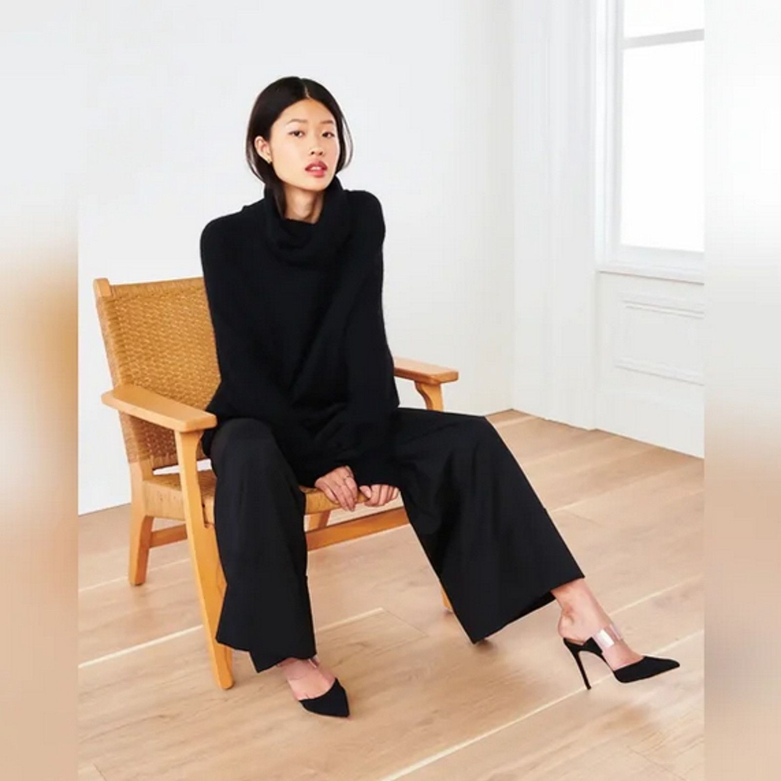 Quince Quince Baby Alpaca Wool Turtleneck XS NWT Black Size XS / US 0-2 / IT 36-38 - 5 Thumbnail