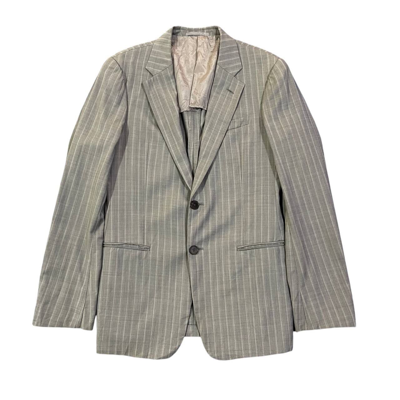 Armani Collezioni Vintage Armani Collezioni Wool Striped Blazer Size US S / EU 44-46 / 1 - 1 Thumbnail