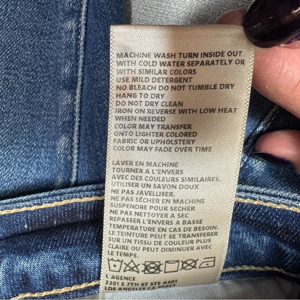 L'AGENCE NWT New $285 L'AGENCE Mira Crop Bootcut Jeans In Hampton Si Size 30" / US 8 / IT 44 - 7 Thumbnail