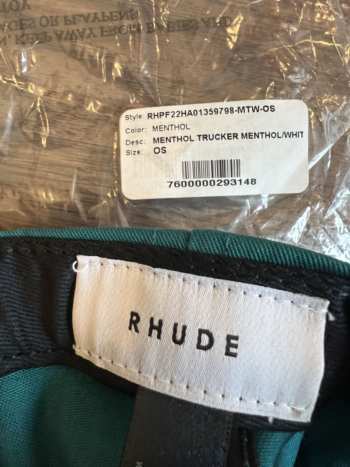 Rhude Rhude Menthol Crest Trucker Hat Size ONE SIZE - 5 Thumbnail