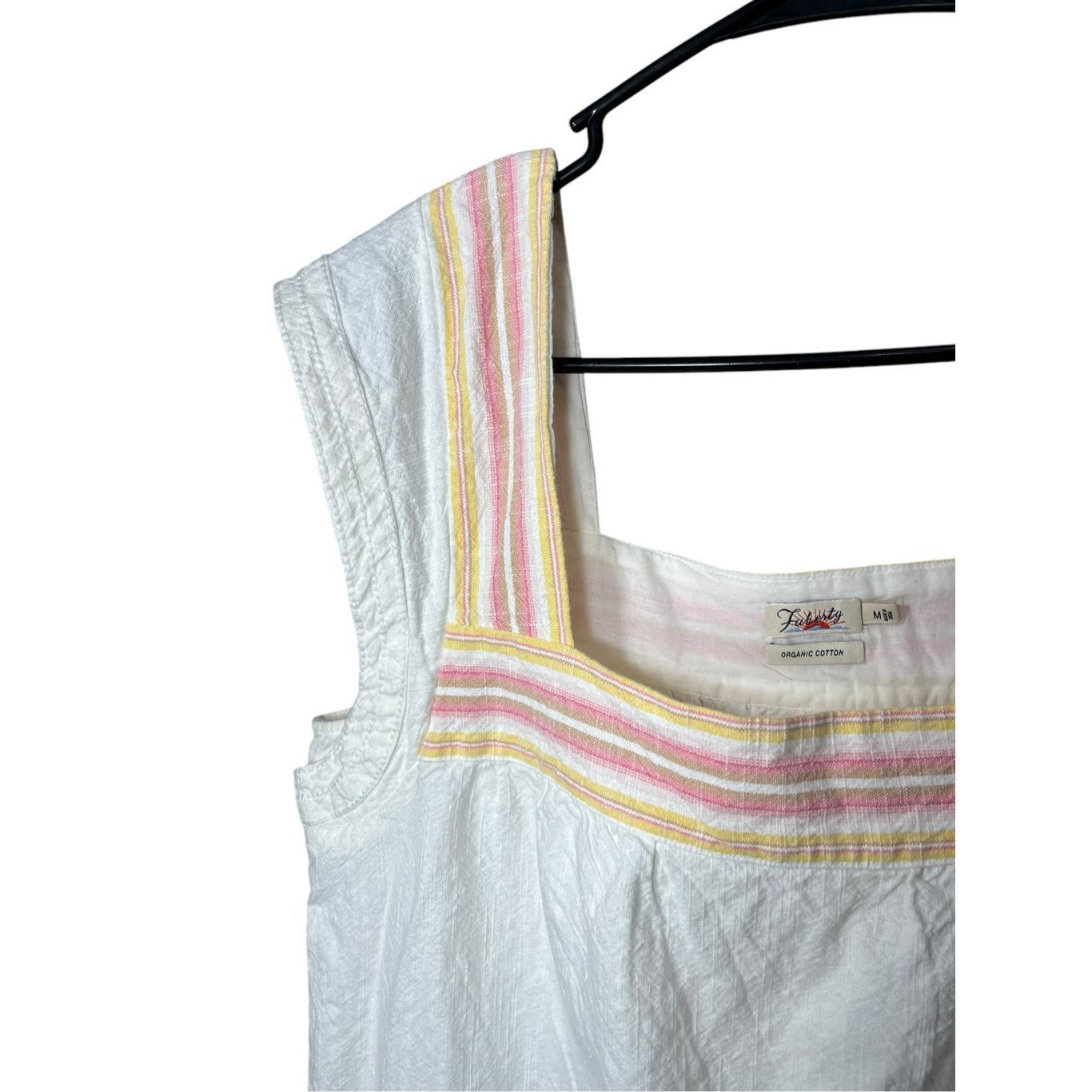 Faherty Faherty Organic Cotton Hailee Shift Dress White Apres Soleil Stripe Size M Size M / US 6-8 / IT 42-44 - 4 Thumbnail