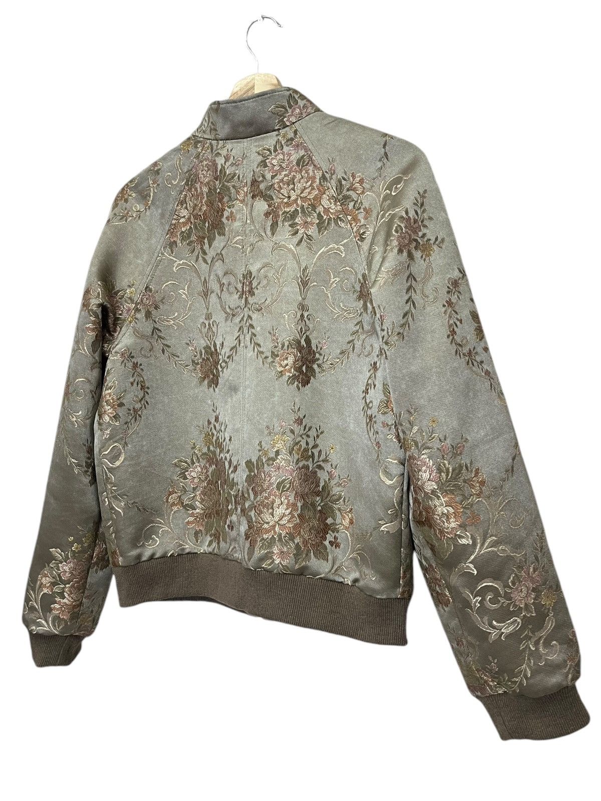Japanese Brand Vintage YUKI TORII Flower Poly Satin Jacquard Brocade Design Size S / US 4 / IT 40 - 4 Thumbnail