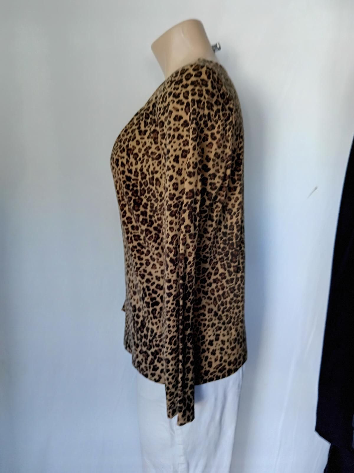 Charter Club Charter Club Petite Leopard Print Top Size M / US 6-8 / IT 42-44 - 2 Thumbnail