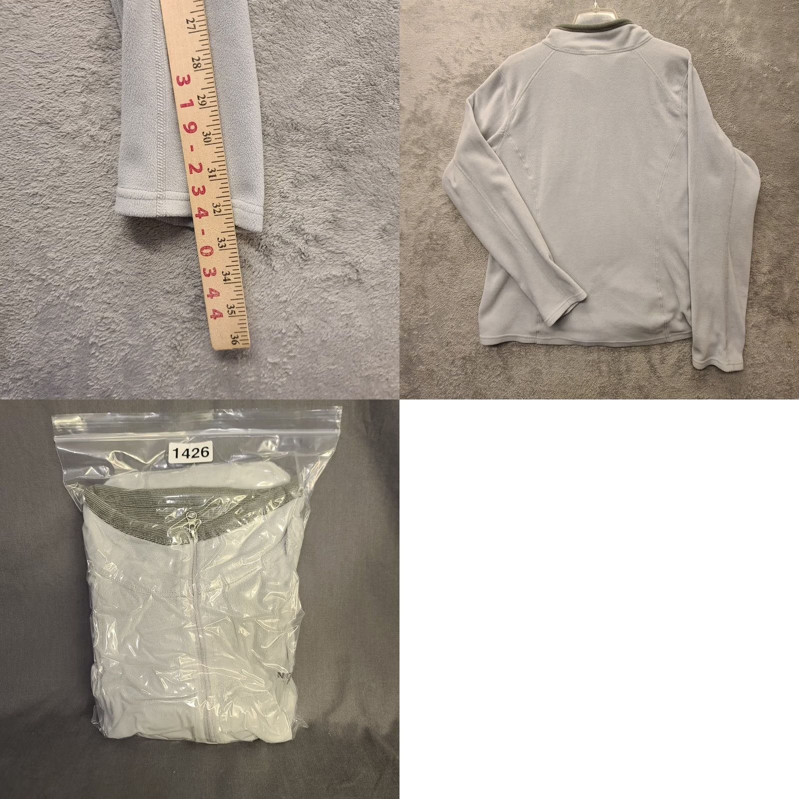 The North Face The North Face Pullover Womens XL Fleece 1/4 Zip Gray Long Sleeve Casual Shacket Size XL / US 12-14 / IT 48-50 - 8 Thumbnail