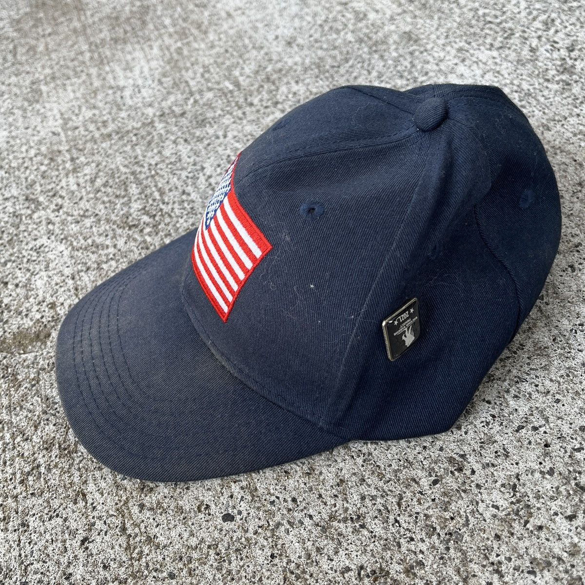 Vintage Vintage USA American Flag Baseball Hat Sun Fade Size ONE SIZE - 2 Thumbnail