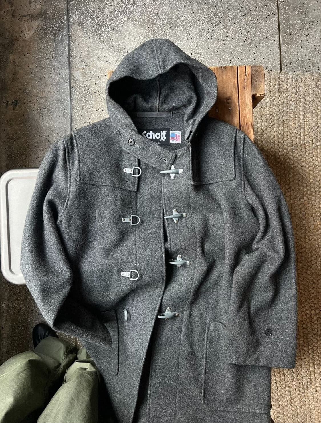 Schott Schott Vintage Wool Coat Size US M / EU 48-50 / 2 - 1 Thumbnail