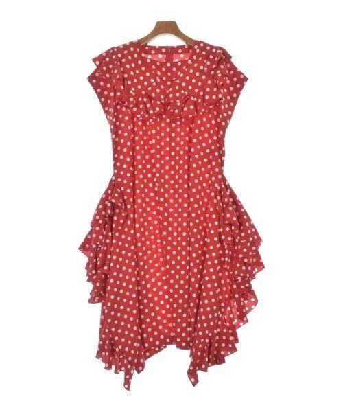 Comme Des Garcons Red retro polka-dot dress