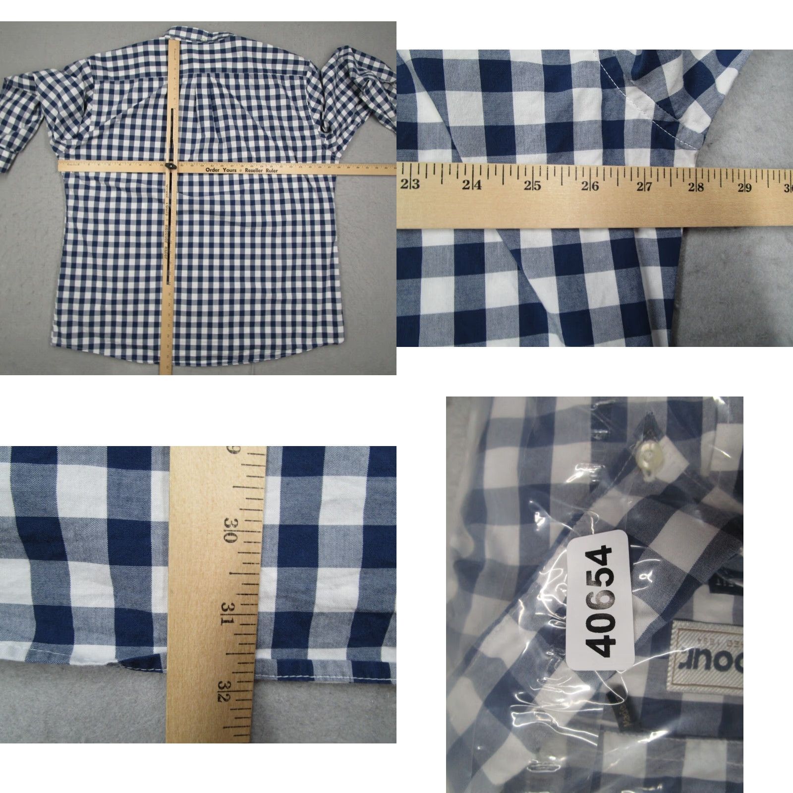 Barbour Barbour Shirt Mens 2XL Blue Check Long Sleeve Button-Up Casual Pocket Shirt - 100% Cotton Size US XXL / EU 58 / 5 - 8 Thumbnail