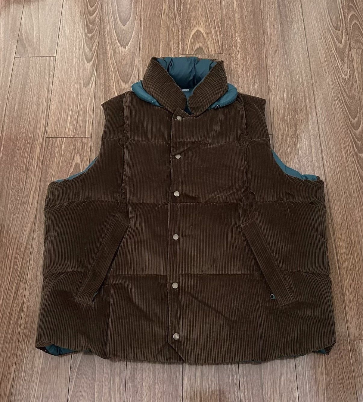 KOLOR CORDUROY DOWN VEST Corduroy down vest