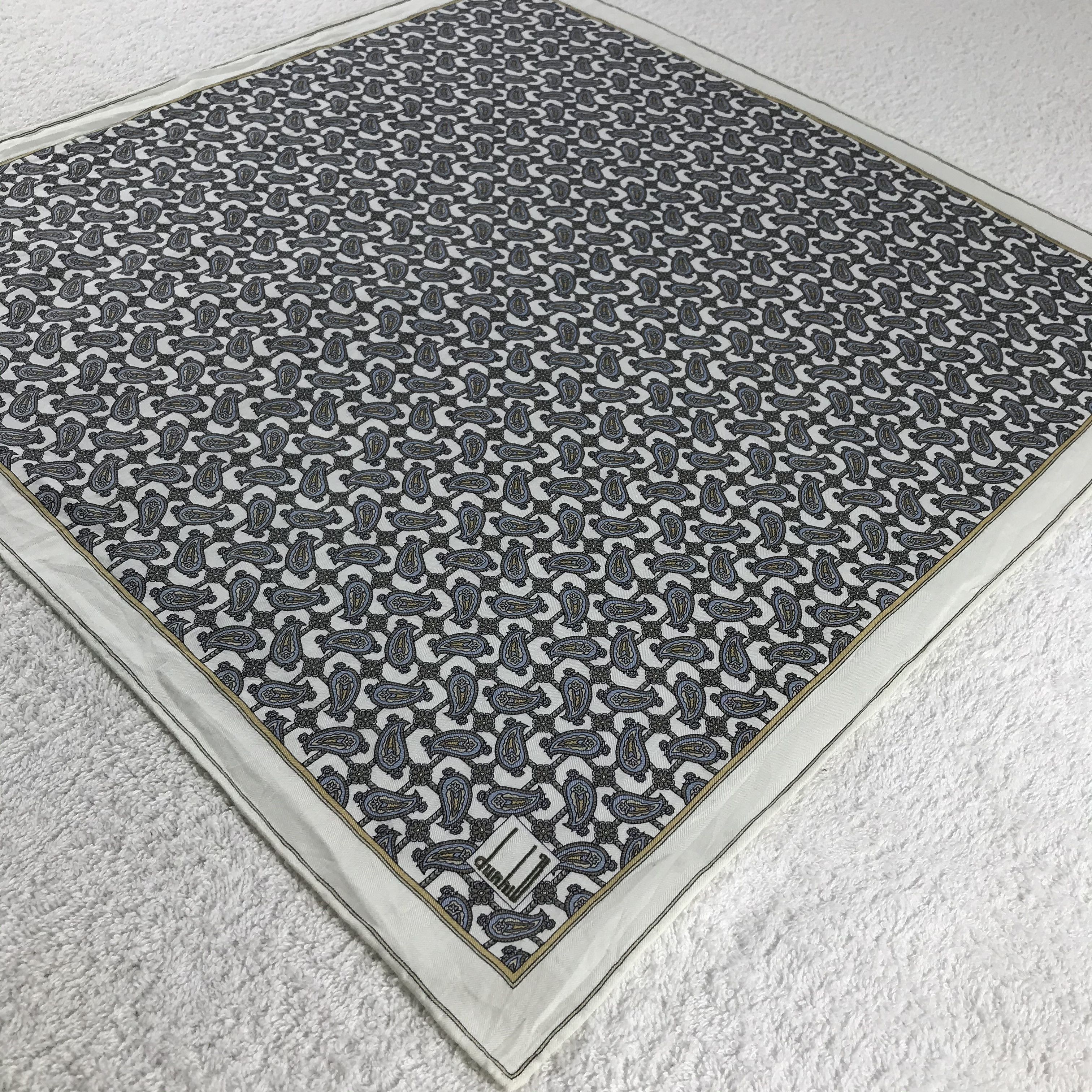 Alfred Dunhill × Vintage Dunhill Bandana / Handkerchief / Neckerchief - S279 Size ONE SIZE - 2 Thumbnail