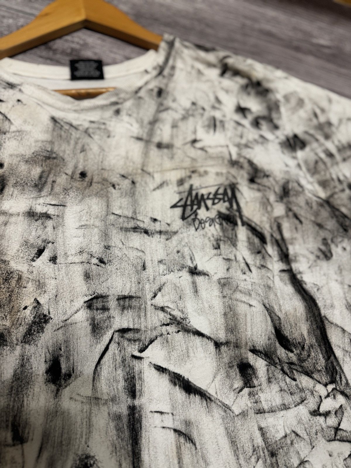 Stussy Stussy Custom Graphic T Shirt White Black Size M Size US M / EU 48-50 / 2 - 3 Thumbnail