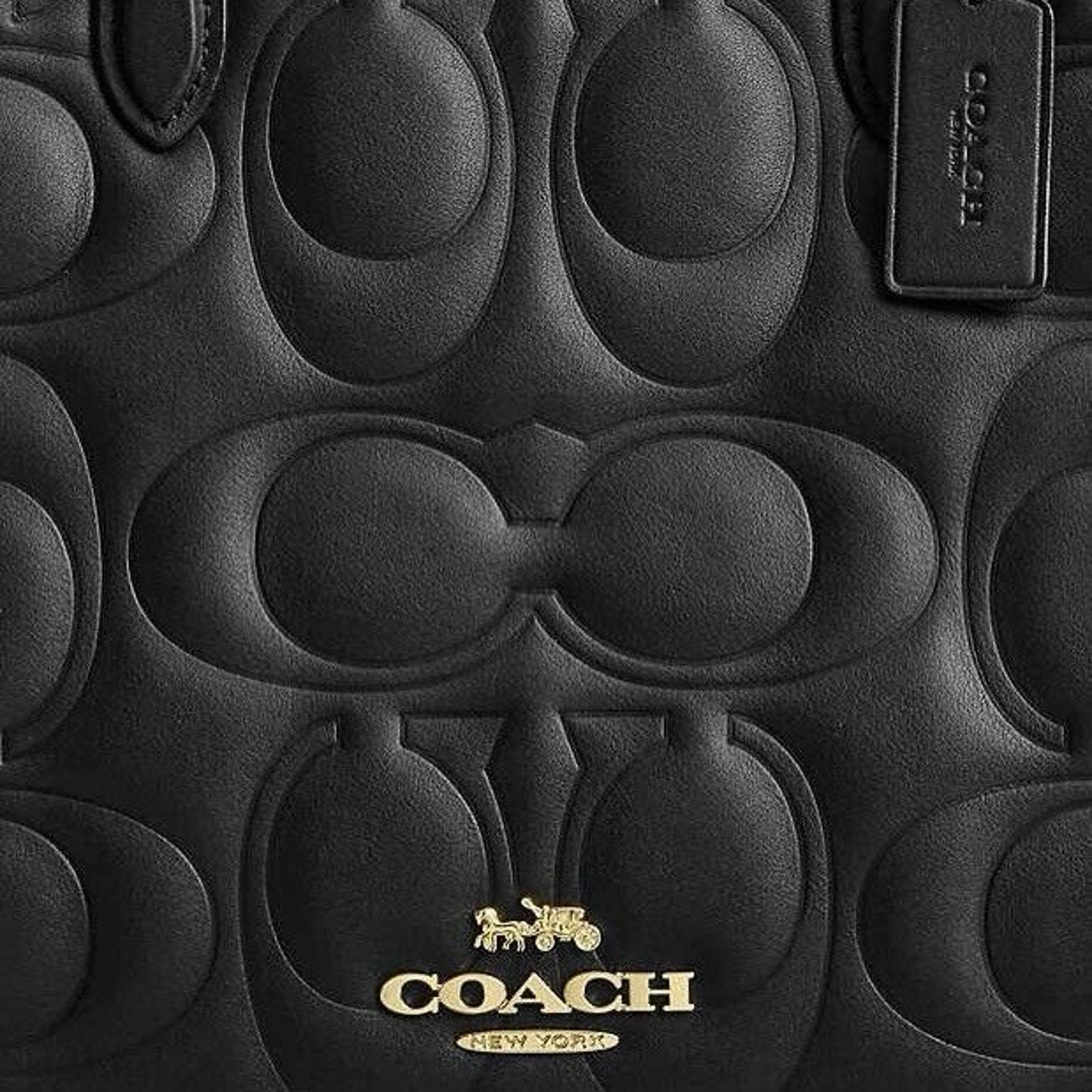 Coach NWT Limited Coach Large Maggie Tote BagLeather CY672 Black Size ONE SIZE - 10 Thumbnail