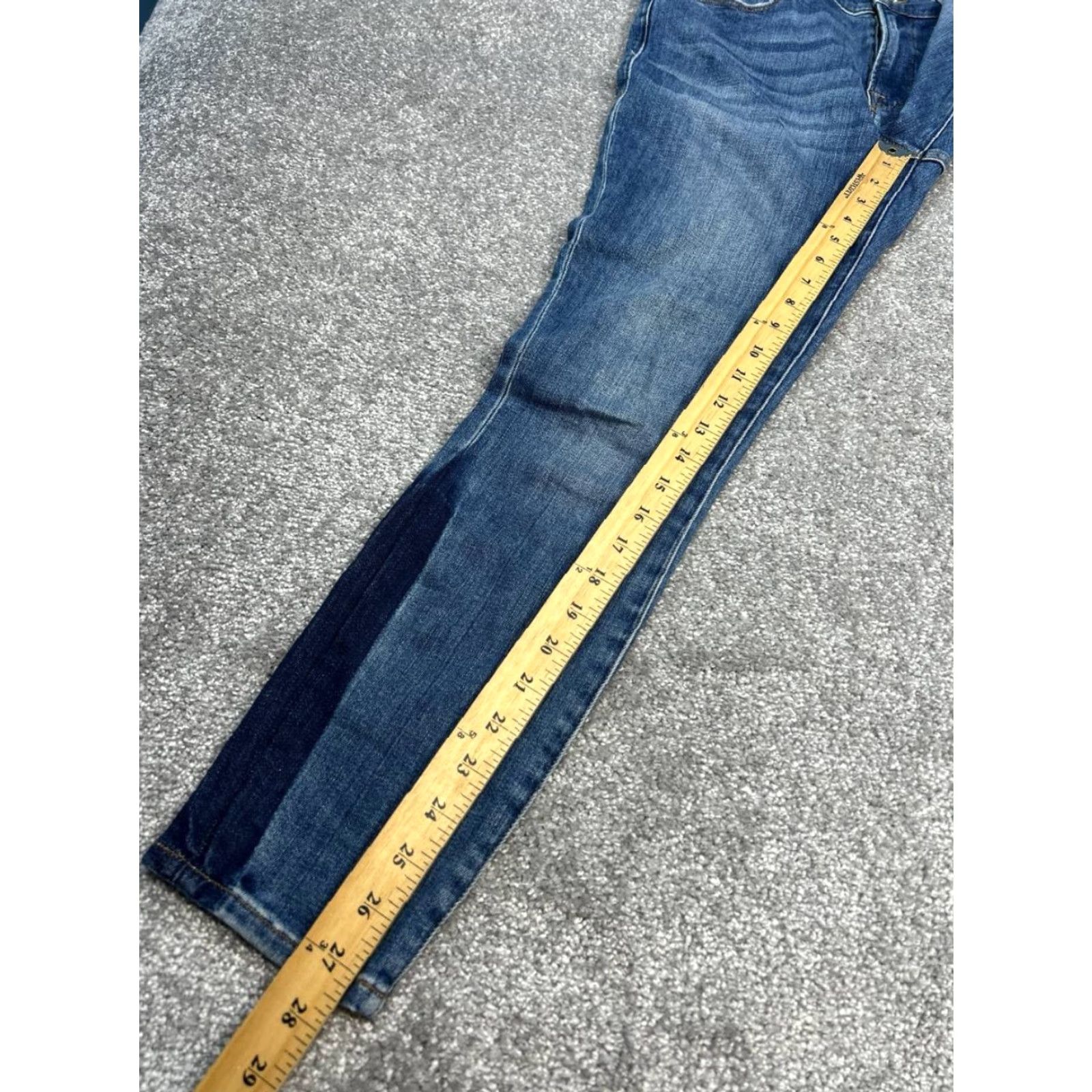 Frame Frame Jeans Women 30 Skinny Denim 5-Pocket Distressed Cotton Stretch 30x28 Blue Bohemian City USA Womens Size 30" / US 8 / IT 44 - 3 Thumbnail